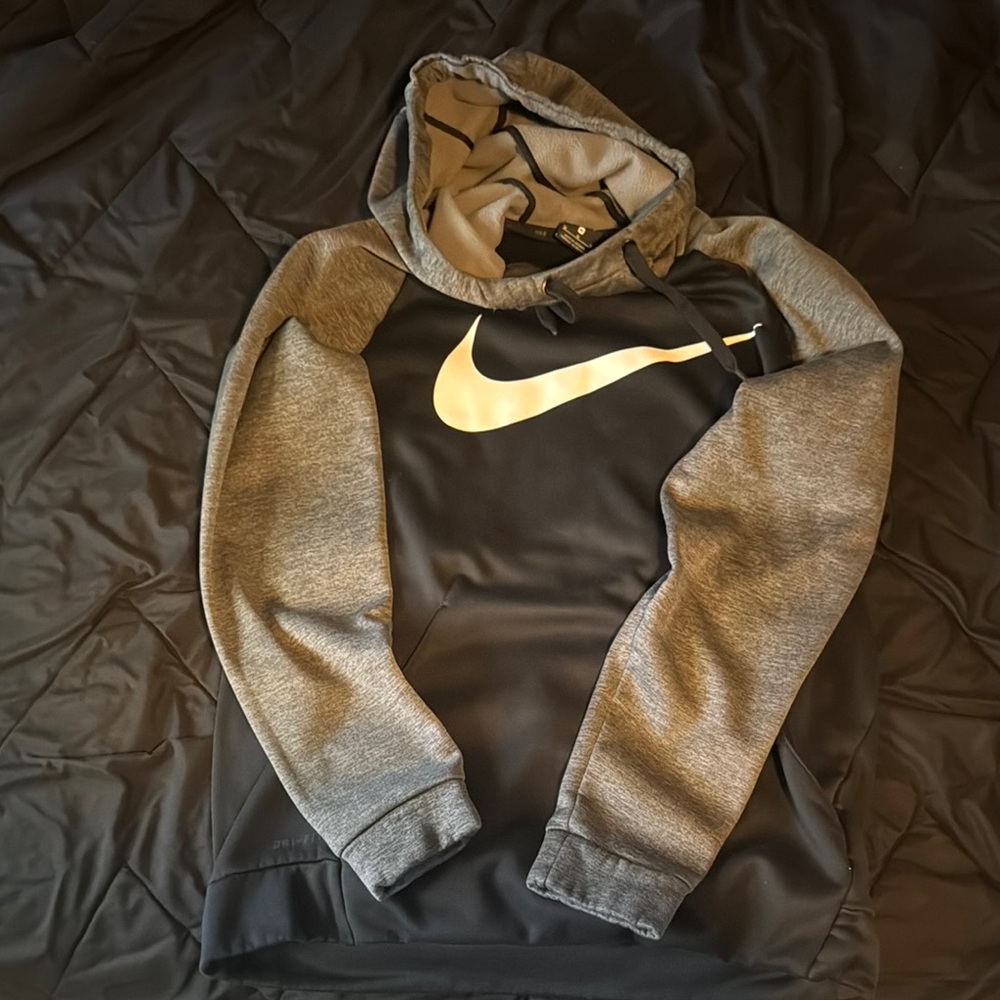 Nike Black and Gray Hoodie
